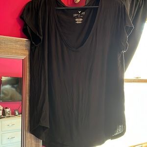TWO!!! Soft & Sexy Vneck tees. Size: Medium